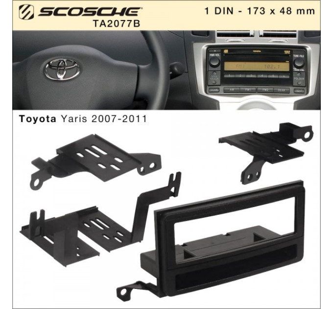 Перехідна рамка Toyota Yaris Scosche TA2077B