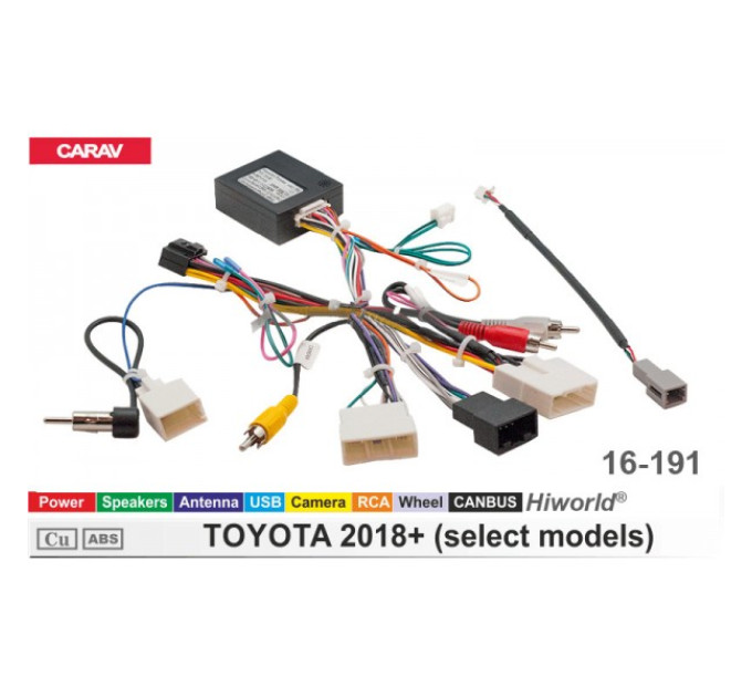 Перехідник для магнітол 9", 10.1" Toyota Carav 16-191