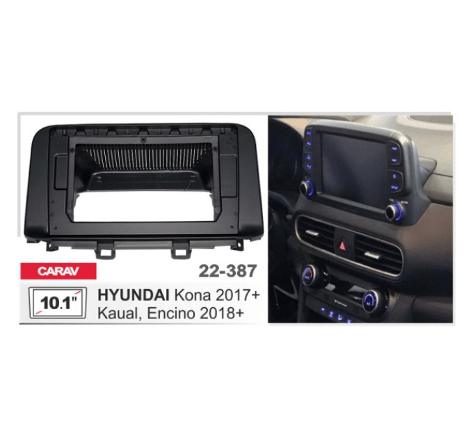 Перехідна рамка Hyundai Kona Carav 22-387