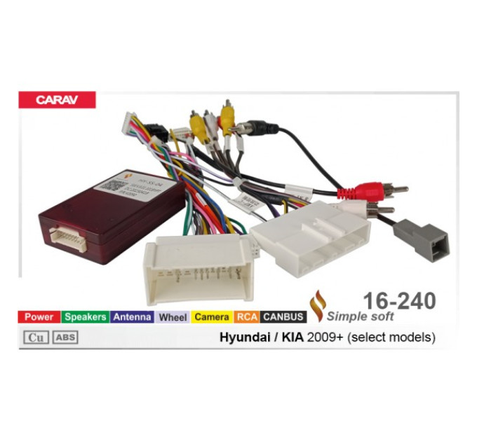 Перехідник для магнітол 9", 10.1" Hyundai, KIA Carav 16-240