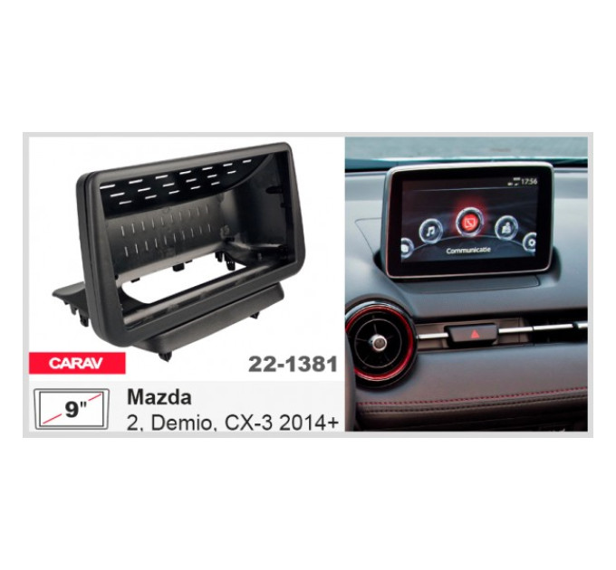 Перехідна рамка Mazda 2, Demio, CX-3 Carav 22-1381