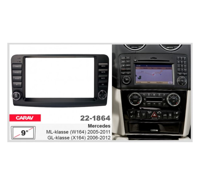 Перехідна рамка Mercedes ML-klasse, GL-klasse Carav 22-1864