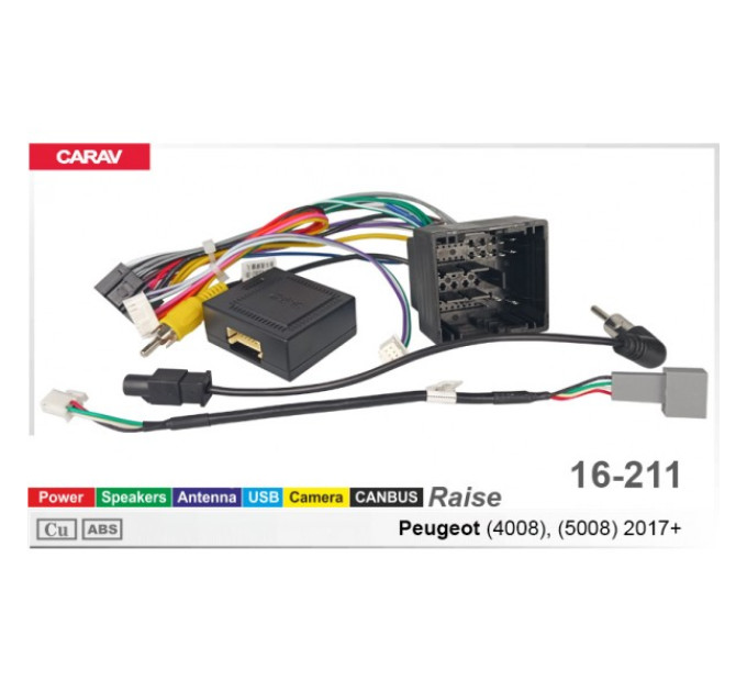 Перехідник для магнітол 9", 10.1" Peugeot 4008, 5008 Carav 16-211