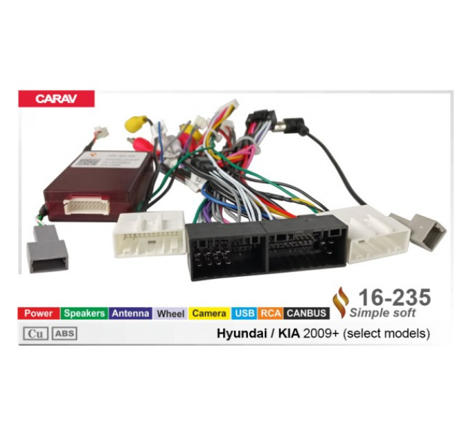 Перехідник для магнітол 9", 10.1" KIA, Hyundai Carav 16-235