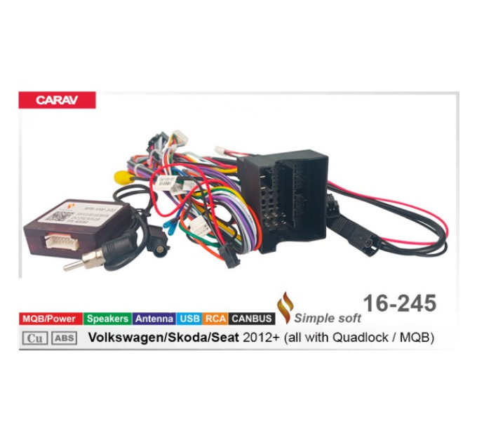 Перехідник для магнітол 9", 10.1" Audi, Volkswagen, Skoda, Seat Carav 16-245