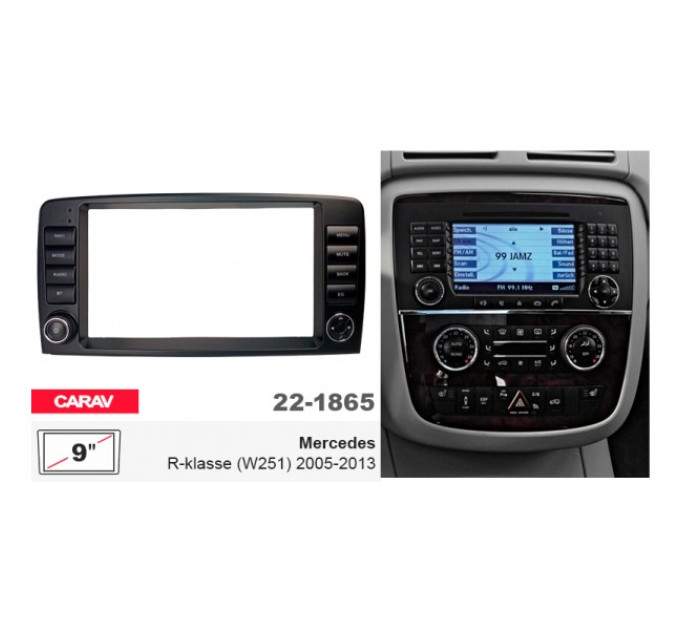 Перехідна рамка Mercedes R-klasse Carav 22-1865