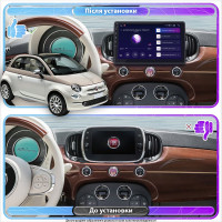 Штатная магнитола Element для Fiat 500 II Рестайлинг 2015-н.в. экран 9" 1/16Gb Wi-Fi GPS Base