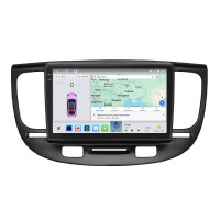 Штатная магнитола Element для Kia Rio II Рестайлинг 2009-2011 экран 9" 4/64 QLED CarPlay 4G Wi-Fi GPS 360 Prime