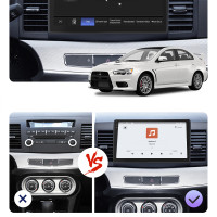 Штатная магнитола Element для Mitsubishi Lancer X Рестайлинг 2 2015-2017 экран 10" 4/64 QLED CarPlay 4G Wi-Fi GPS 360 Prime