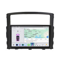 Штатная магнитола Element для Mitsubishi Pajero IV 2006-2011 экран 9" 4/64 QLED CarPlay 4G Wi-Fi GPS 360 Prime