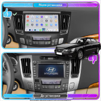 Штатная магнитола Element для Hyundai Sonata V (NF) Auto AC 2008-2010 экран 9" 4/64 QLED CarPlay 4G Wi-Fi GPS 360 Prime