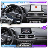 Штатная магнитола Element для Mazda 3 III (BM) Рестайлинг 2016-2019 экран 9" 4/64 QLED CarPlay 4G Wi-Fi GPS 360 Prime