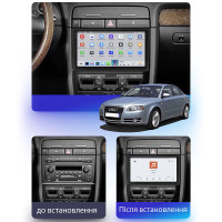 Штатная магнитола Element для Audi A4 III (B7) 2004-2009 экран 9" 4/64 QLED CarPlay 4G Wi-Fi GPS 360 Prime
