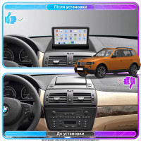 Штатная магнитола Element для BMW X3 I (E83) Рестайлинг 2006-2010 экран 9" 4/64 QLED CarPlay 4G Wi-Fi GPS 360 Prime