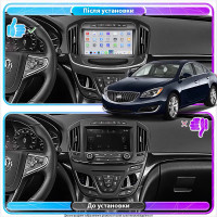 Штатная магнитола Element для Buick Regal V Рестайлинг 2013-2017 экран 9" 4/64 QLED CarPlay 4G Wi-Fi GPS 360 Prime