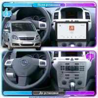 Штатная магнитола Element для Opel Zafira B 2005-2008 экран 9" 4/64 QLED CarPlay 4G Wi-Fi GPS 360 Prime