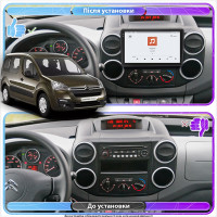 Штатная магнитола Element для Citroen Berlingo II Рестайлинг 2 2015-н.в. экран 9" 4/64 QLED CarPlay 4G Wi-Fi GPS 360 Prime