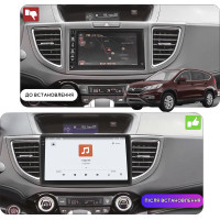 Штатная магнитола Element для Honda CR-V IV Рестайлинг 2014-2018 экран 10" 4/64 QLED CarPlay 4G Wi-Fi GPS 360 Prime