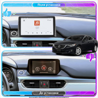Штатная магнитола Element для Mazda 6 III (GJ) Рестайлинг 2 2018-н.в. экран 9" 4/64 QLED CarPlay 4G Wi-Fi GPS 360 Prime