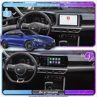 Штатная магнитола Element для Kia K5 III 2020-н.в. экран 10" 4/64 QLED CarPlay 4G Wi-Fi GPS 360 Prime