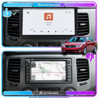 Штатная магнитола Element для Kia Optima II Рестайлинг 2008-2010 экран 9" 4/64 QLED CarPlay 4G Wi-Fi GPS 360 Prime