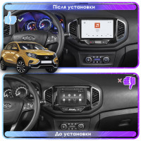 Штатная магнитола Element для LADA (ВАЗ) XRAY I 2015-н.в. экран 9" 4/64 QLED CarPlay 4G Wi-Fi GPS 360 Prime