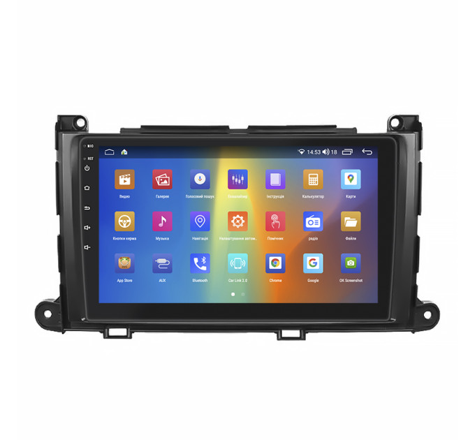Штатна магнітола Toyota Sienna  2010-2014 Element Prime 4/64 4G CarPlay