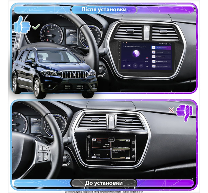 Штатна магнітола Suzuki SX4 (S-Cross) 2016- 9 Element 6/128 4G CarPlay