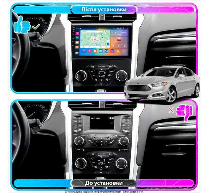 Штатна магнітола Ford Fusion (North America) 2012-2016 Element Prime 2/32 4G CarPlay