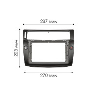 Перехідна рамка Black Citroen C4 2004-2010 6346