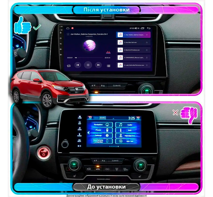 Штатна магнітола Honda CR-V 2019- Element Prime 4/64 CarPlay 4G