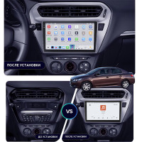 Штатная магнитола Element для Citroen C-Elysee I Рестайлинг 2016-н.в. экран 9" 4/64 QLED CarPlay 4G Wi-Fi GPS 360 Prime