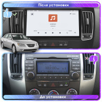 Штатная магнитола Element для Hyundai Sonata V (NF) Manual AC 2008-2010 экран 9" 4/64 QLED CarPlay 4G Wi-Fi GPS 360 Prime