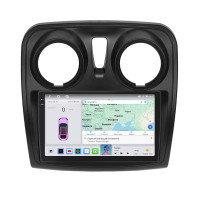 Штатная магнитола Element для Dacia Sandero II Рестайлинг 2016-2020 экран 9" 4/64 QLED CarPlay 4G Wi-Fi GPS 360 Prime