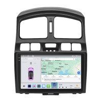 Штатная магнитола Element для Hyundai Santa Fe I 2000-2012 экран 9" 4/64 QLED CarPlay 4G Wi-Fi GPS 360 Prime