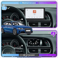 Штатная магнитола Element для Audi RS 4 III (B8) 2012-2015 экран 10" 4/64 QLED CarPlay 4G Wi-Fi GPS 360 Prime