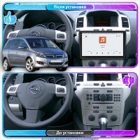 Штатная магнитола Element для Opel Zafira B Рестайлинг 2008-2014 экран 9" 4/64 QLED CarPlay 4G Wi-Fi GPS 360 Prime