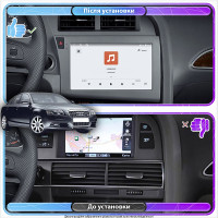 Штатная магнитола Element для Audi S6 III (C6) 2006-2008 экран 9" 4/64 QLED CarPlay 4G Wi-Fi GPS 360 Prime