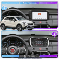 Штатная магнитола Element для Fiat 500X I Рестайлинг 2018-н.в. экран 9" 4/64 QLED CarPlay 4G Wi-Fi GPS 360 Prime