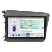 Штатная магнитола Element для Honda Civic IX 2011-2015 экран 9" 4/64 QLED CarPlay 4G Wi-Fi GPS 360 Prime