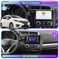 Штатная магнитола Element для Honda Jazz III Рестайлинг 2017-2020 экран 9" 4/64 QLED CarPlay 4G Wi-Fi GPS 360 Prime