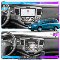 Штатная магнитола Element для Mazda MPV II (LW) Рестайлинг 2003-2006 экран 9" 4/64 QLED CarPlay 4G Wi-Fi GPS 360 Prime