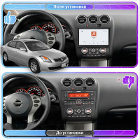 Штатная магнитола Element для Nissan Altima IV (L32) Рестайлинг 2009-2013 экран 9" 4/64 QLED CarPlay 4G Wi-Fi GPS 360 Prime
