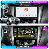 Штатная магнитола Element для Nissan NP300 2008-2015 экран 9" 4/64 QLED CarPlay 4G Wi-Fi GPS 360 Prime