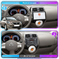 Штатная магнитола Element для Nissan Sunny N17 Рестайлинг 2014-2016 экран 9" 4/64 QLED CarPlay 4G Wi-Fi GPS 360 Prime