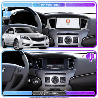 Штатная магнитола Element для Kia K7 VG (I) 2009-2012 экран 9" 4/64 QLED CarPlay 4G Wi-Fi GPS 360 Prime