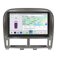 Штатная магнитола Element для Lexus LS III Рестайлинг ver 2 2003-2006 экран 9" 4/64 QLED CarPlay 4G Wi-Fi GPS 360 Prime