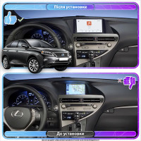 Штатная магнитола Element для Lexus RX III Рестайлинг 2012-2015 экран 9" 4/64 QLED CarPlay 4G Wi-Fi GPS 360 Prime