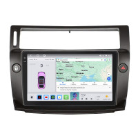 Штатная магнитола Element для Citroen C4 I Рестайлинг 2008-2011 экран 9" 4/64 QLED CarPlay 4G Wi-Fi GPS 360 Prime