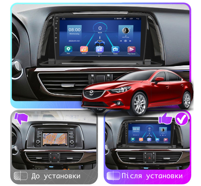 Штатна магнітола Mazda 6 (GJ) 2012-2015 Element 4/64 4G CarPlay